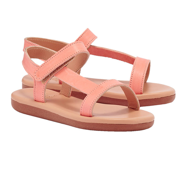 Ancient Greek Sandals Little Iasonas Soft Coral