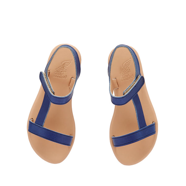 Ancient Greek Sandals Little Iasonas Soft Marine