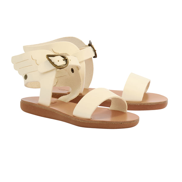 Ancient Greek Sandals Little Ikaria Soft Off White