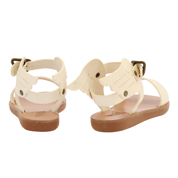 Ancient Greek Sandals Little Ikaria Soft Off White