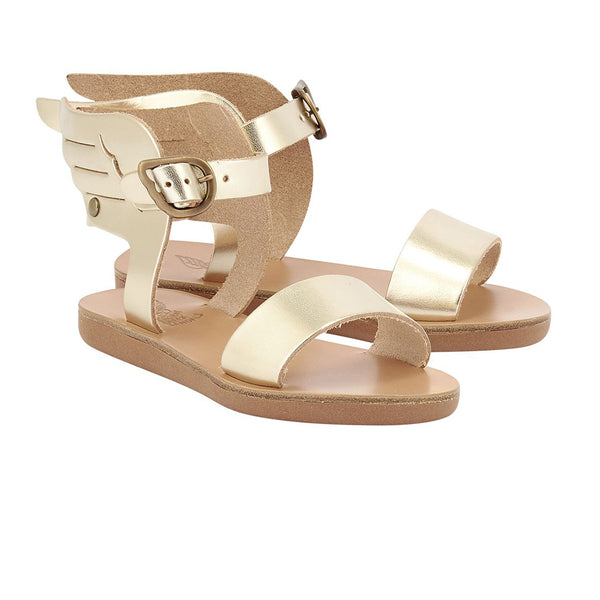 Ancient Greek Sandals Little Ikaria Soft Platinum
