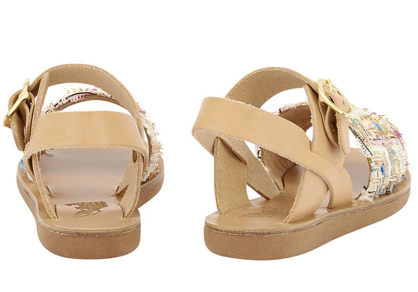 Ancient Greek Sandals Little Kaliroi Soft White