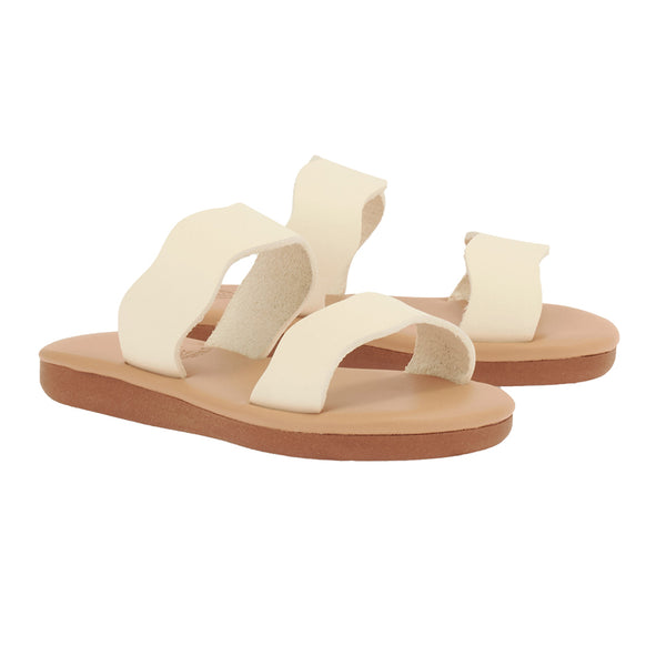 Ancient Greek Sandals Little Kastos Soft Off White