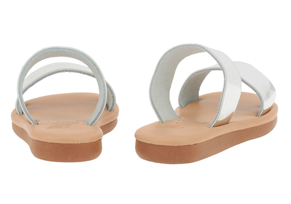 Ancient Greek Sandals Little Kastos Soft Silver