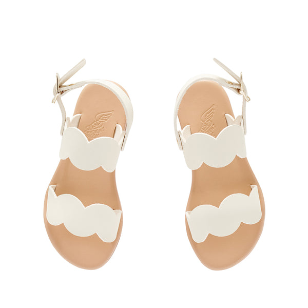 Ancient Greek Sandals Little Koxili Soft Off White