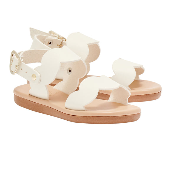 Ancient Greek Sandals Little Koxili Soft Off White