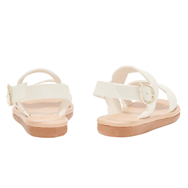 Ancient Greek Sandals Little Koxili Soft Off White