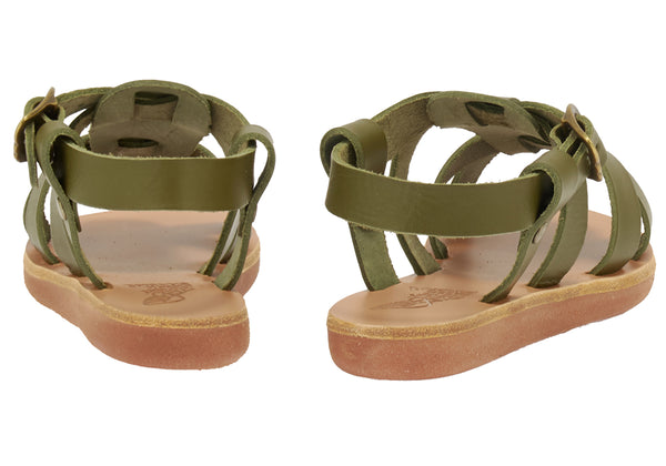 Ancient Greek Sandals Little Leonidas Soft Moss