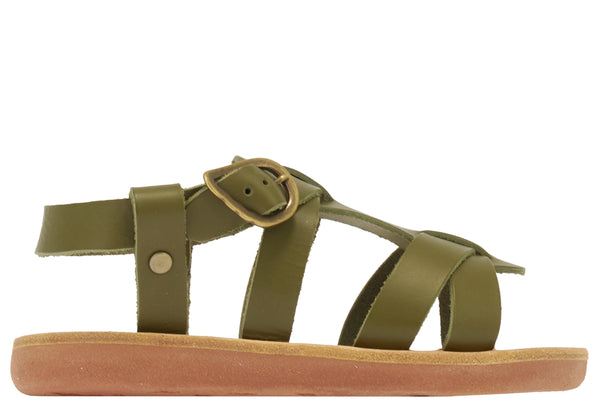 ancient greek sandals Little leonidas soft Moss