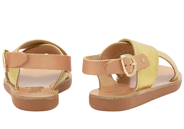 Ancient Greek Sandals Little Maria Soft All Gold