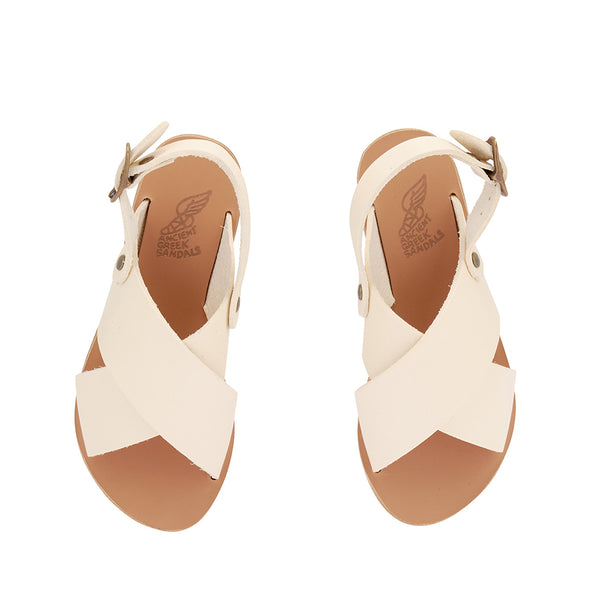 Ancient Greek Sandals Little Maria Soft Off White
