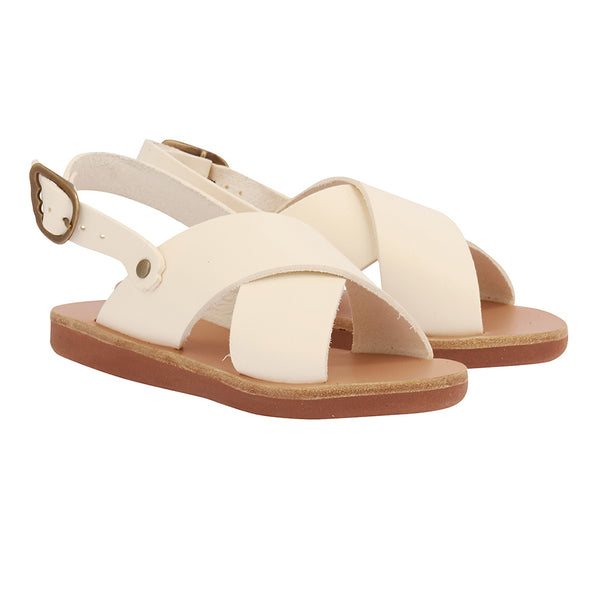 Ancient Greek Sandals Little Maria Soft Off White
