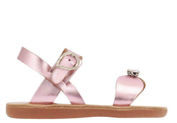 ancient greek sandals Little poppy soft Metal Pink
