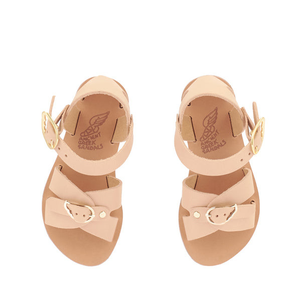 Ancient Greek Sandals Little Vasso Soft Natural
