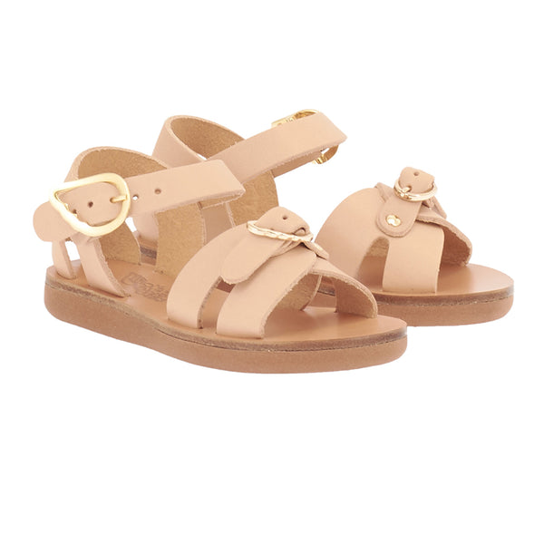 Ancient Greek Sandals Little Vasso Soft Natural