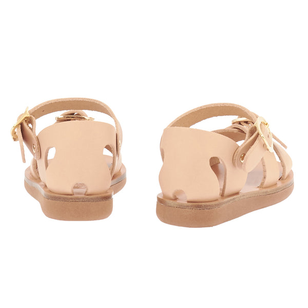 Ancient Greek Sandals Little Vasso Soft Natural