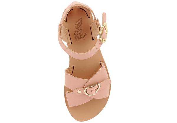 Ancient Greek Sandals Little Vasso Soft Roseate