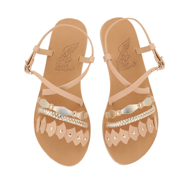 Ancient Greek Sandals Lysistrate Natural / Platinum