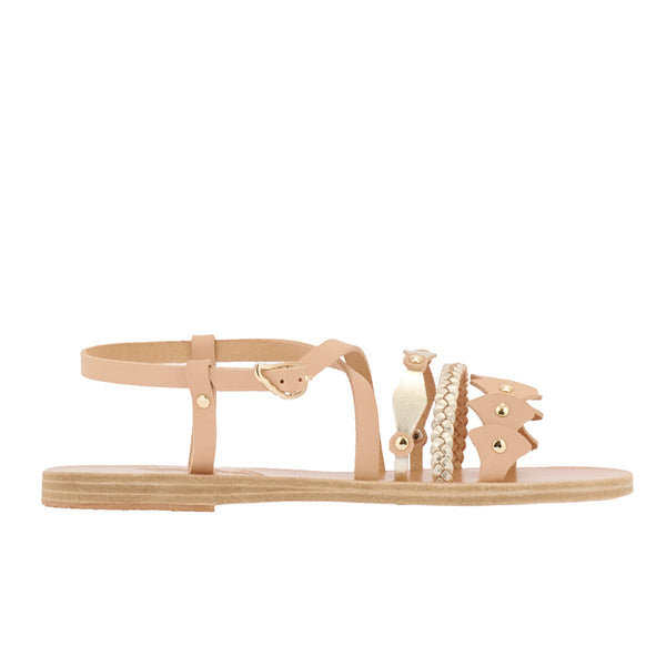 ancient greek sandals Lysistrate Natural / Platinum