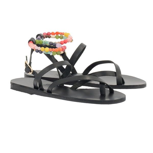 Ancient Greek Sandals Magissa Black