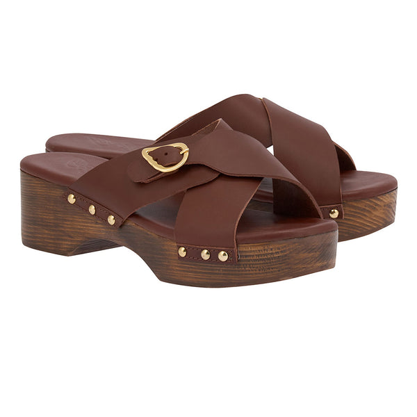 Ancient Greek Sandals Marilisa Clog Chestnut