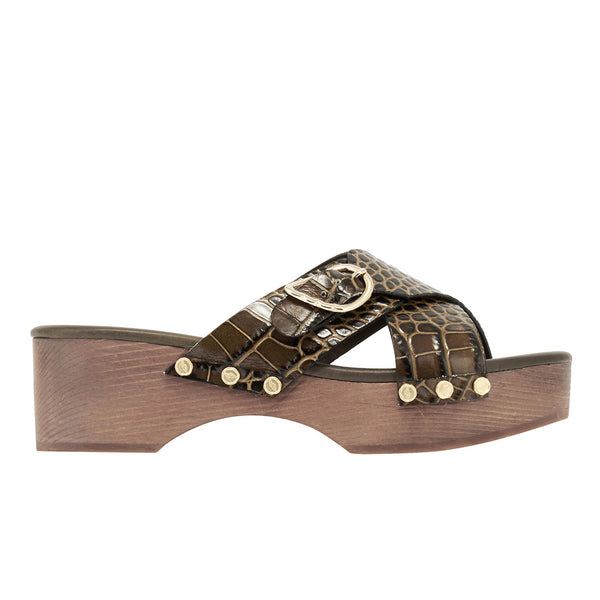 ancient greek sandals Marilisa sabot Khaki