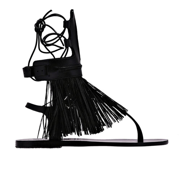 ancient greek sandals Marios schwab Black