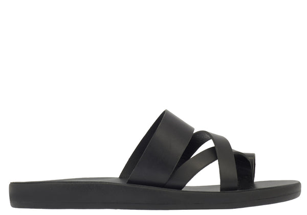 ancient greek sandals Markos comfort Black