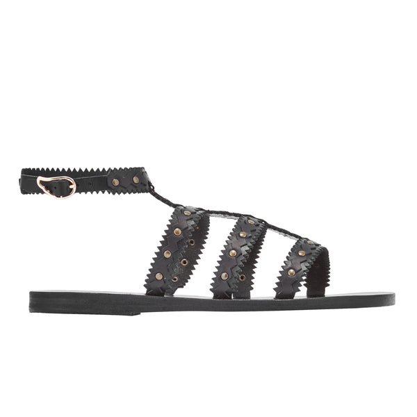ancient greek sandals Maska Black