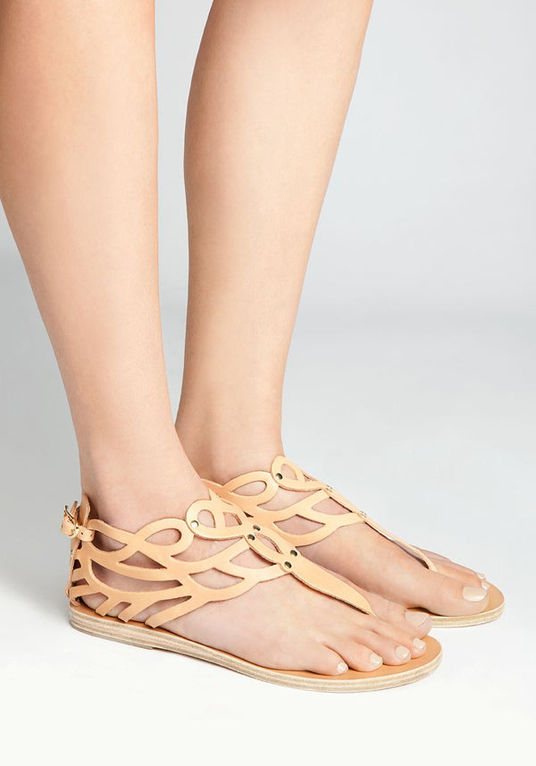 Ancient Greek Sandals Medea Black