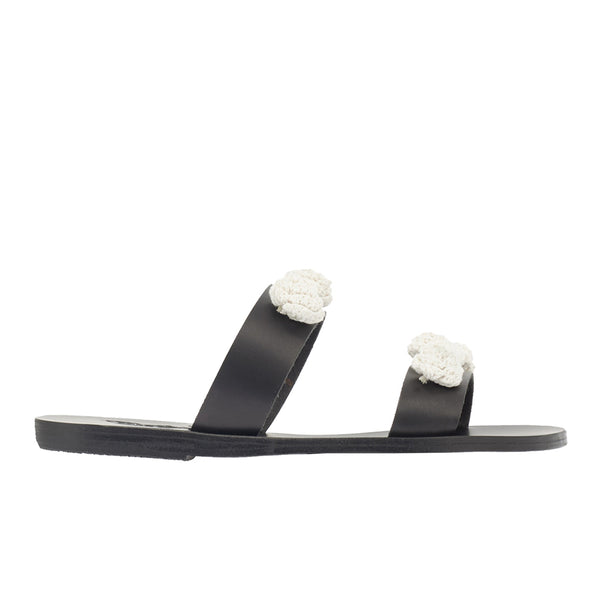 ancient greek sandals Melia BLACK/ECRU