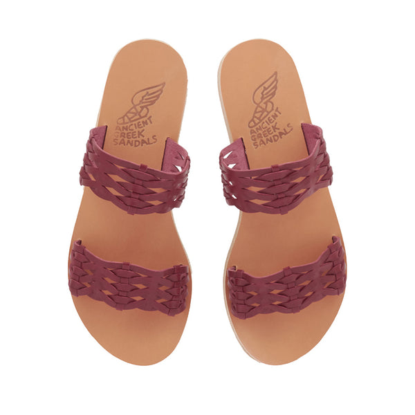 Ancient Greek Sandals Melia Woven Cherry
