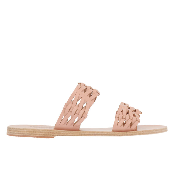 ancient greek sandals Melia woven DUSTY PINK