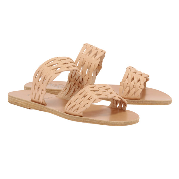 Ancient Greek Sandals Melia Woven Natural