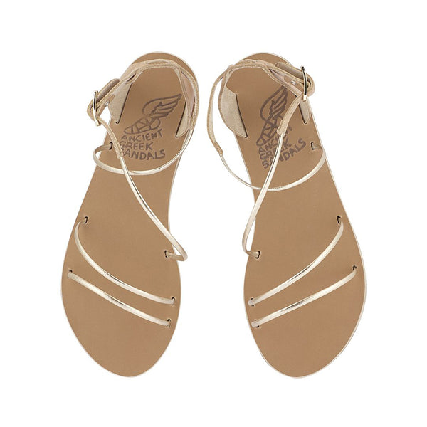 Ancient Greek Sandals Meloivia Natural / Platinum