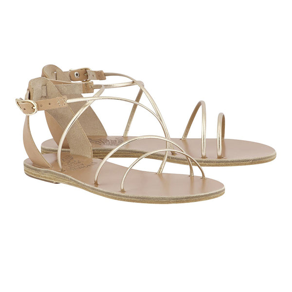Ancient Greek Sandals Meloivia Natural / Platinum
