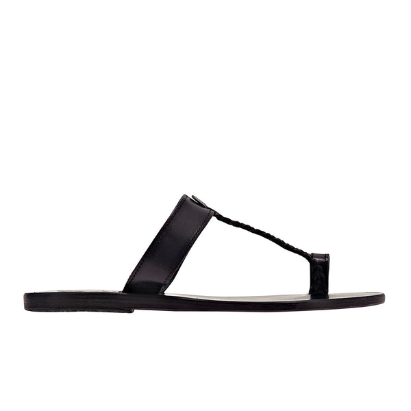 ancient greek sandals Melpomeni Black