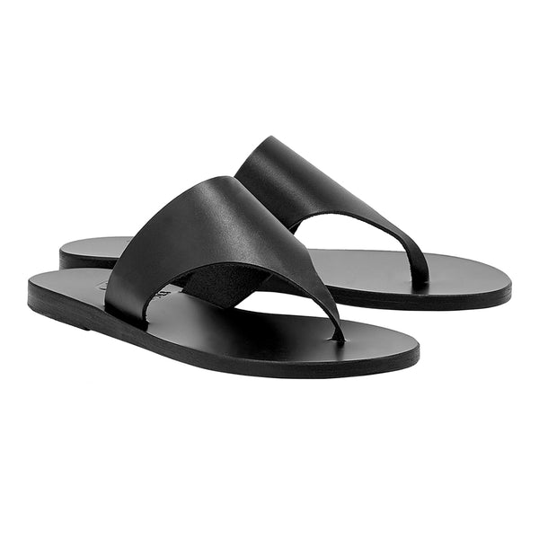 Ancient Greek Sandals Mera Black