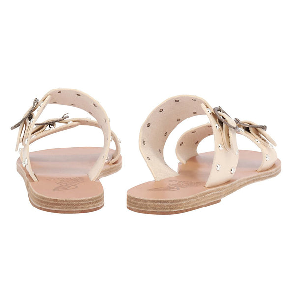 Ancient Greek Sandals Messinia Rivets Off White