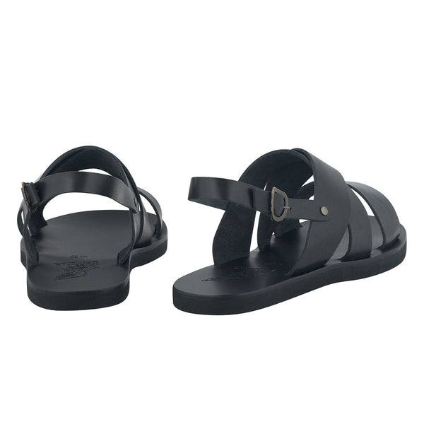 Ancient Greek Sandals Miltos Black