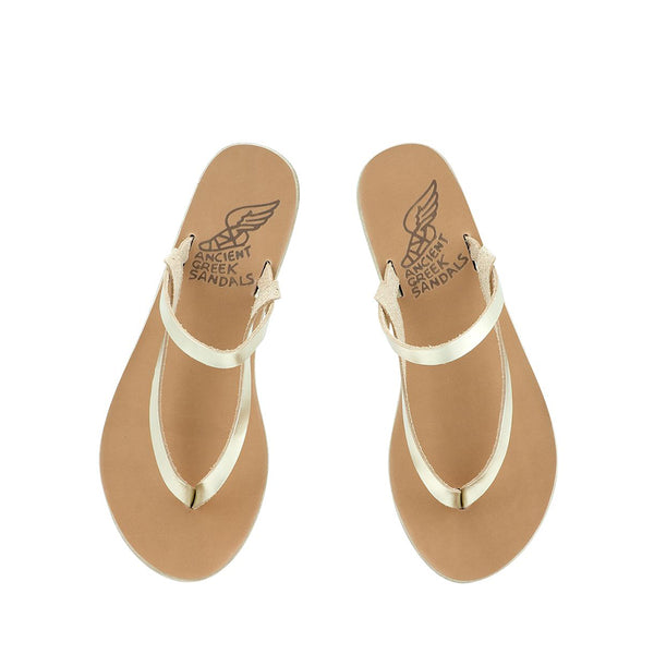 Ancient Greek Sandals Mirsini Platinum