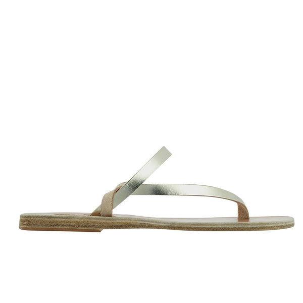 ancient greek sandals Mirsini Platinum