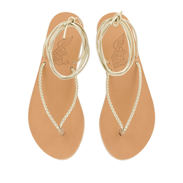 Ancient Greek Sandals Mitos Platinum