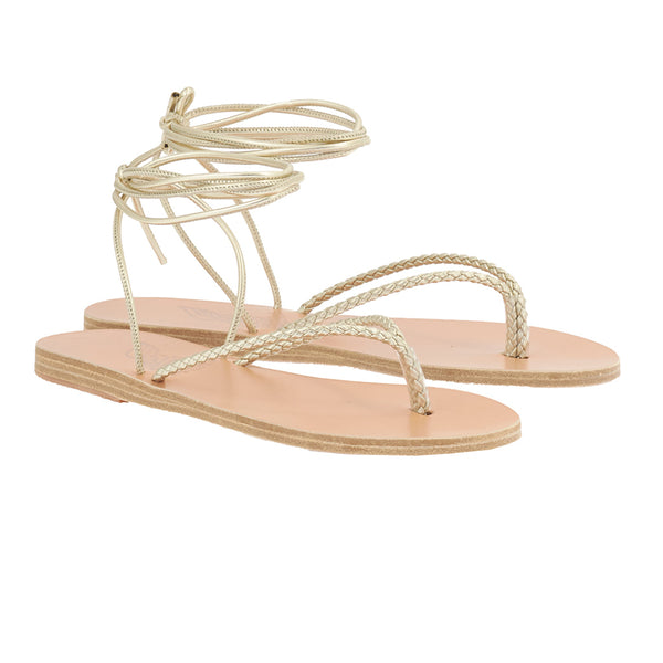 Ancient Greek Sandals Mitos Platinum