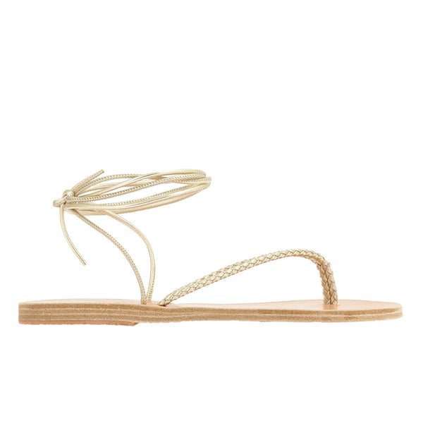 ancient greek sandals Mitos Platinum