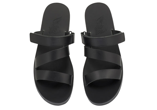 Ancient Greek Sandals Morfeas Black