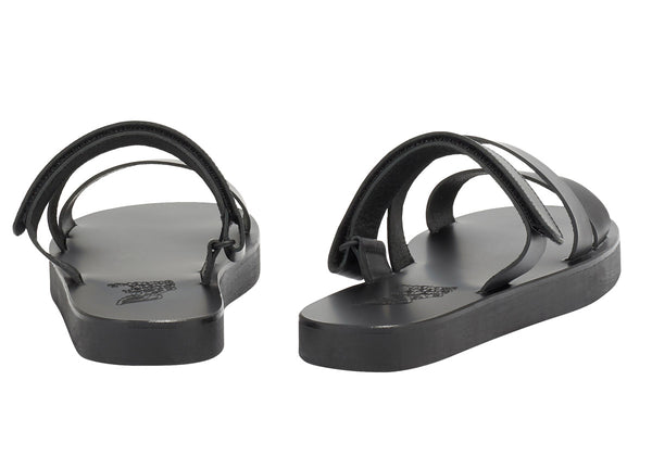 Ancient Greek Sandals Morfeas Black