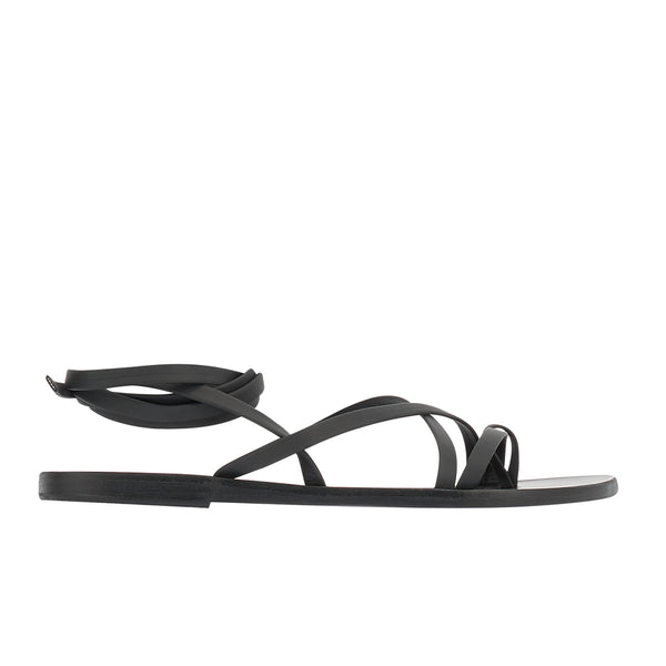ancient greek sandals Morfi Black