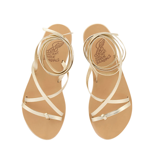 Ancient Greek Sandals Morfi Platinum