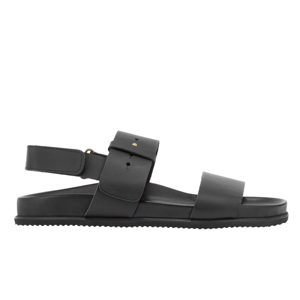 ancient greek sandals Narkisos Black